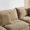 PAGED Corduroy Sofa Comfy Sleeper Couch Loveseat Sofa with Pillows and Double Layer Cushion for Living Room - 4 of 4