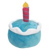 Birthday Cake Plush Toy with Hidden Squeaker (6") - ((Blue)) - 2 of 3