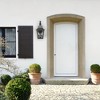 YUHAO Porch, House Exterior, Patio Anti-Rust Waterproof Outdoor Wall Light Modern  Black(2 PACK) - 2 of 4