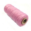 Wrapables Cotton Baker's Twine 12ply 100 Yard, Pink/Metalic Silver - 2 of 2