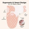 KeaBabies 3pk Soothe Zippy Baby Swaddle Wrap 0-6 Months, Newborn Sleep Sacks, Zipper Swaddles, Wearable Swaddle Blanket - 3 of 4
