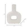 Sagebrook Home 8" Dolomite Open Cut-Out Vase Contemporary Abstract Table - 4 of 4