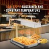 VEVOR French Fry Food Warmer, 750W Commercial Strip Food Heating Lamp, Electric Stainless Steel Warming Light Dump Station, Countertop 104-122°F - 3 of 4