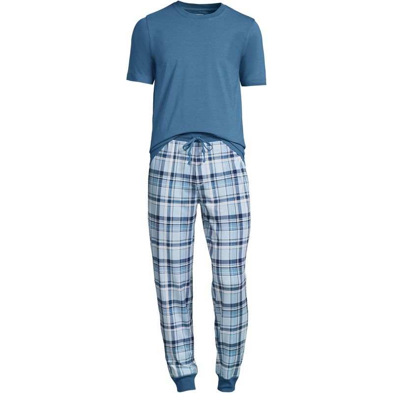 Lands' End Men's Knit Jersey Pajama Sleep Set, 1 of 4