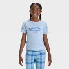 Girls' Short Sleeve Graphic T-Shirt and Pants Pajama Set - Cat & Jack™ - 3 of 4