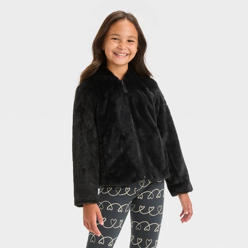 Faux Fur Black Jacket : Target