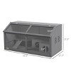 LAOTIES 33" Wooden Hamster Habitat Cage for Small Animals,With Clear Front,Top Opening,Bridges,Ladders And Hideout - 4 of 4