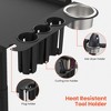 TASALON Rolling Salon Tray on Wheels, Metal Hairstylist Tray Cart with 2 Magnetic Hair Color Bowls - 2 of 4