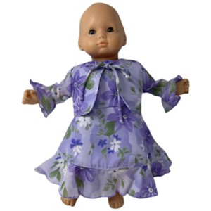 Doll Clothes Superstore Chiffon Dress With Jacket Fits 15 Inch Baby Dolls - 1 of 4