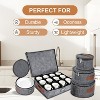 5 Pcs China Storage Containers, Mug Storage Box & Dish Plate Dinnerware Containers for Cups Bowls, Soft Felt China Case for Moving & Protection, Grey - 4 of 4