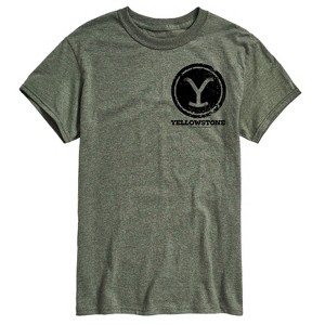 Men's - Yellowstone - Y Brand Stamp Oversized Short Sleeve Graphic T-Shirt - 1 of 4