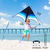 Joyfy Large Gradient Delta Kite - Easy to Fly Beach Kite with 328 ft String for Kids and Adults, Ideal for Lawn Games, Outdoor Play, Family Activities - 4 of 4