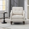 Modern Accent Chair with USB and Storage,Upholstered Tufted Reading Chair with Wide Backrest for Living Room or Bedroom–Maison Boucle - 2 of 4