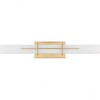 Quoizel Lighting Gemini 1 - Light Vanity in  Aged Brass - 2 of 4