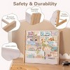 GOTGELIF Kids 4-Tier/5-Tier Bookshelf Organizer - Solid Wood, Compact Bookcase, Open Shelves - 4 of 4