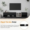 Sapphtopaz Modern Two-Tone TV Stand for TVs Up to 80" Entertainment Center with 3 Drawers and Open Shelves Console Tables for Living Room - 2 of 4