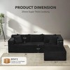 Modular Sectional Sofa - Couch with Chaise, Corduroy Couch, l Shaped Couches for Living Room - 4 of 4
