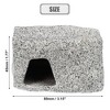 Unique Bargains Ceramic Aquarium Hideaway Rock Cave Fish Tank Decoration Gray 3.15''x2.20''x1.77'' - 4 of 4