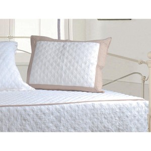 Greenland Home Fashions Brentwood Ivory/Taupe Standard Sham, 20x26 Inches - 1 of 1