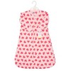 Hudson Baby Infant Girls Long-Sleeve Fleece Sleeping Bag, Bright Pink Hearts - 2 of 2