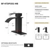 ChicFurnit Bathroom Sink Faucet Single Handle CUPC Certified Harlow Design for Trendy Spaces, Black, 17"*11"*18" - 3 of 4