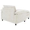 NicBex Couches for Living Room Oversized Single Sofa Couch Accent Chair Lounge Chair Upholstered Armchair with Removable Footrest for Bedroom - 3 of 4
