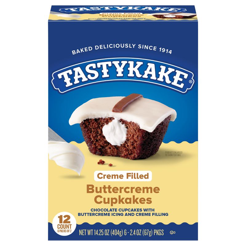 Tastykake Buttercreme Iced Cupcakes - 14.25oz/12pk, 1 of 14