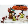 Gallerie II Frog with Witch Hat Halloween Figure Decoration - 2 of 3