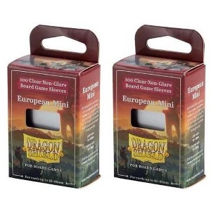 Arcane Tinmen 2 Packs Dragon Shield Board Game Sleeves 100 ct Mini European Size Card Sleeves Value Bundle! - 1 of 1