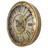 Yosemite Home Decor Gilded Round Gear Clock - 2 of 4