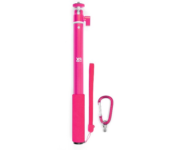 Xsories Big U-Shot Telescoping Camera Pole with GoPro Compatible Tripod Mount, Fits All GoPro Cameras and Digital Cameras - Pink