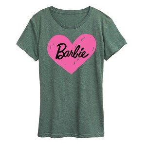 Women's - Barbie - Hand Painted Heart Short Sleeve Graphic T-Shirt - 1 of 4