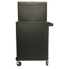MOEPISY Five-Drawer Rolling Tool Chest With Wheels, Detachable Cabinet Storage Tool Box With Drawers, Metal Tool Cart, Black+Red - 3 of 4
