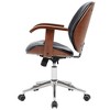 New Pacific Direct Samuel PU Bamboo Office Chair w/ Armrest - image 4 of 4