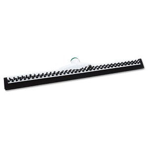 Unger Sanitary Brush with Squeegee, Black Polypropylene Bristles, 22" Brush - 1 of 1