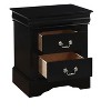 NicBex Nightstand with 2 Drawers,22 inch /21 inch Side Table with Metal Handles and  Elegant Finish,Classic Bedside Table for Bedroom,Living Room - 3 of 4