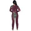 #followme Womens Henley Thermal Bodysuit | Buffalo Plaid, Tie Dye, & Printed PJ Union Suit Loungewear - 3 of 3