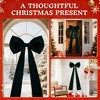 COZONY Satin Christmas Tree Topper Bow and Ribbon Bows Set - 2 of 4
