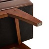 PAGED Storage Ottoman Bench Modern Shoe Bench with Wood Legs, Teddy Fabric End of Bed Table for Living Room, Bedroom, Entryway - 4 of 4