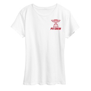 Women's - Disney - Team Lightning Mcqueen Pit Crew Short Sleeve Graphic T-Shirt - 1 of 4
