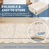 Modern Washable Area Rug, Scalloped Throw Carpet with Non Slip Backing, Low Pile Stain Resistant Floor Carpet for Living Room - 3 of 4