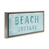 Stupell Industries Rustic Beach Cottage Watercolor Black Framed Floater Canvas Wall Art - 3 of 4