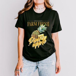 Simply Sage Market Farm Fresh Pineapple Watercolor Short Sleeve Tee - 1 of 4