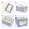 Unique Bargains Collapsible Fabric Storage Basket Bin for Shelves Closet 1 Pack - 3 of 4
