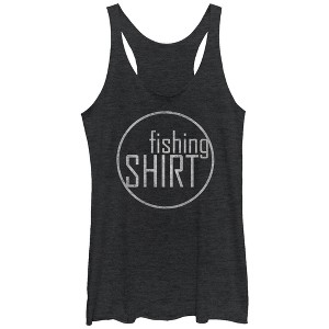 Women's Lost Gods Fishing Shirt Racerback Tank Top - 1 of 3