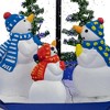 Northlight 30" Lighted Musical Snowing Snowman Family in Umbrella Base Christmas Decoration - 2 of 4