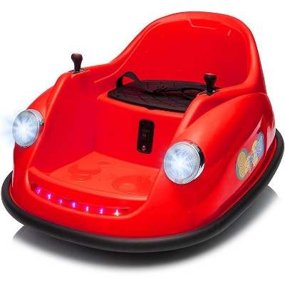 Garvee 12V Bumper Car for Toddlers with Remote Control 360 Degree Spin Lights and Sounds Electric Kids Ride-On Vehicle