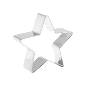 Unique Bargains Pastry Cutter Christmas Hat-Shaped Dishwasher Safe Stainless Steel Silver Tone 1Pcs - 1 of 4