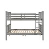 PAGED Full over Full Bunk Bed with Drawers, Wooden Bed Frame with Ladder and Guardrail, Modern Loft Bed for Kids, Teens, Adults - 3 of 4