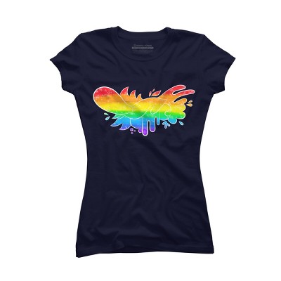 Adult Design By Humans Pride Rainbow Doodle By Maricalvente T-Shirt